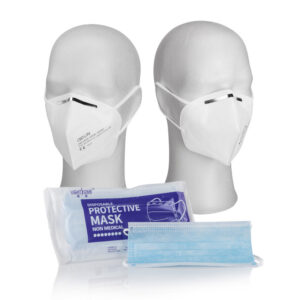 Masken-Set (5x hochwertige FFP2 Masken, 40x Hygienemasken)