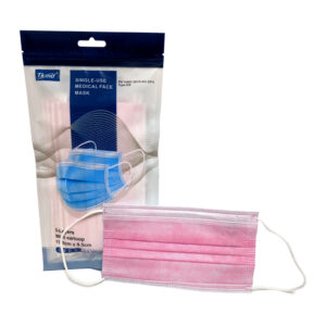 Hochwertige Pinke Hygienemaske Typ IIR BFE 98% (10 Stk.) – ideal für unterwegs