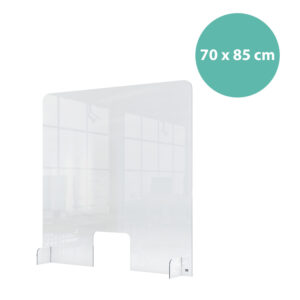 Nobo Thekenaufsteller aus Plexiglas 70 x 85 cm – ideal für Kassen und Rezeptionen