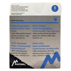(5 Stk.) FFP2 Ersatzfilter für Patrol Ski-Maske